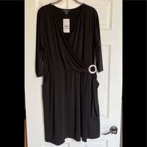 Karen Kane Beachcomber Faux Wrap Dress 1X